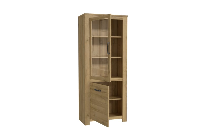 Hovencamp Vitrineskab 42x77 cm - Brun - Opbevaring - Skab - Vitrineskabe