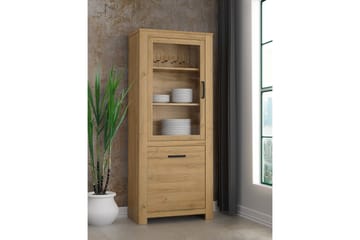 Hovencamp Vitrineskab 42x77 cm - Brun - Opbevaring - Skab - Vitrineskabe