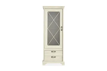 Hurlston Vitrineskab 78 cm - Hvid - Opbevaring - Skab - Vitrineskabe