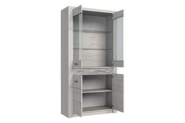 Indianapolis vitrineskab 96x42x192 cm - Opbevaring - Skab - Vitrineskabe