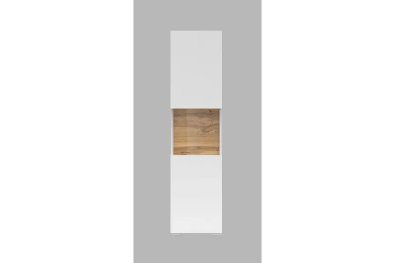 Jestine Vitrineskab 140 cm - Hvid - Opbevaring - Skab - Vitrineskabe