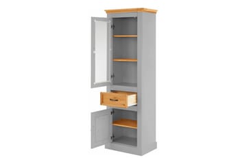 Jools hvidrineskab 55 cm - Grå - Opbevaring - Skab - Vitrineskabe