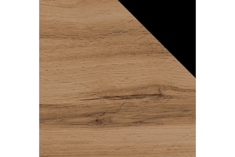 Kardos Vitrineskab 45x120 cm - Natur/Sort - Opbevaring - Skab - Vitrineskabe