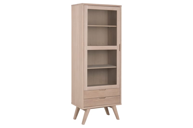 Kolinis Vitrineskab 190 cm - Hvid - Opbevaring - Skab - Vitrineskabe
