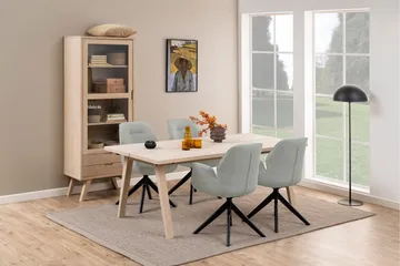 Kolinis Vitrineskab 190 cm - Hvid - Opbevaring - Skab - Vitrineskabe
