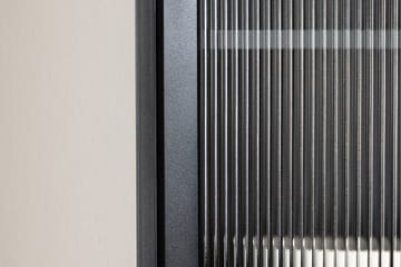 La Paz Vitrineskab 70x160 cm Sort - Opbevaring - Skab - Vitrineskabe