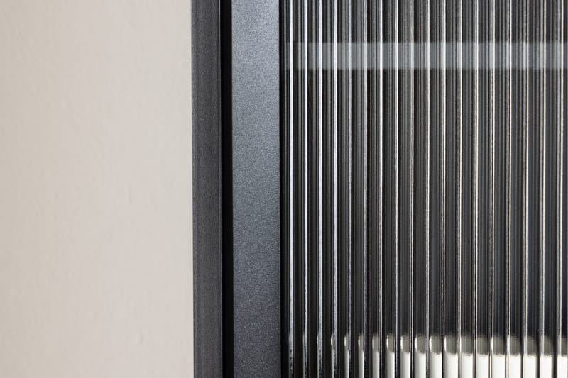 La Paz Vitrineskab 70x160 cm Sort - Opbevaring - Skab - Vitrineskabe