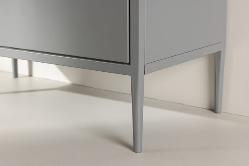 La Paz vitrineskab 70x160 cm lysegrå - Opbevaring - Skab - Vitrineskabe