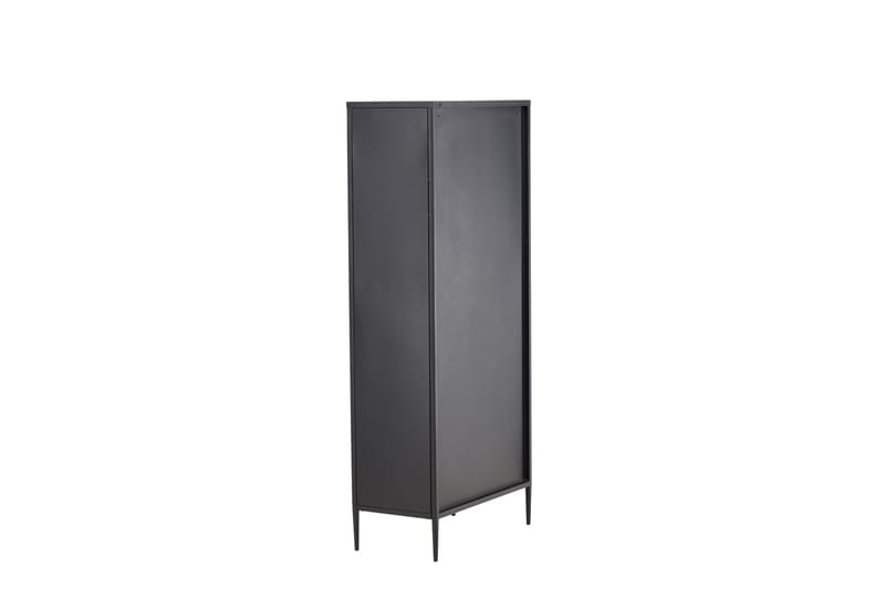 La Paz Vitrineskab 70x160 cm Sort - Opbevaring - Skab - Vitrineskabe