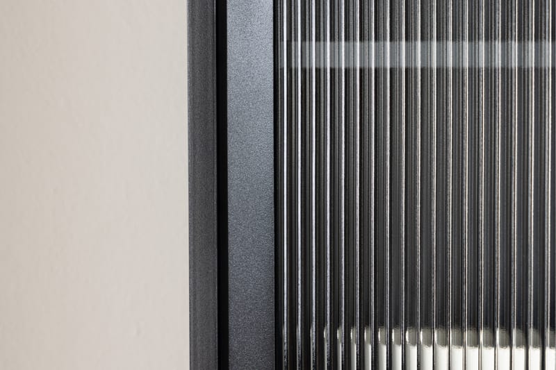 La Paz Vitrineskab 70x160 cm - Sort - Opbevaring - Skab - Vitrineskabe