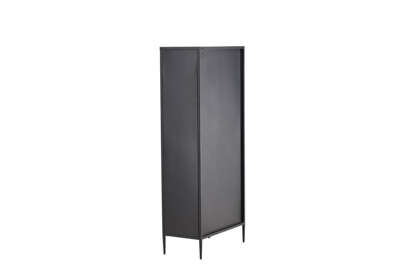 La Paz Vitrineskab 70x160 cm - Sort - Opbevaring - Skab - Vitrineskabe
