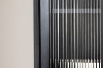 La Paz Vitrineskab 70x160 cm Sort - Opbevaring - Skab - Vitrineskabe