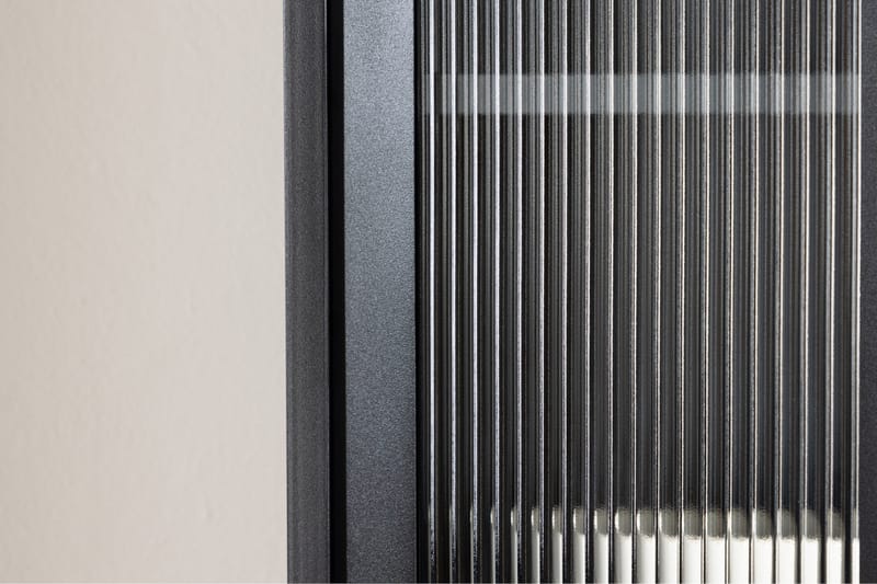 La Paz Vitrineskab 70x160 cm Sort - Opbevaring - Skab - Vitrineskabe