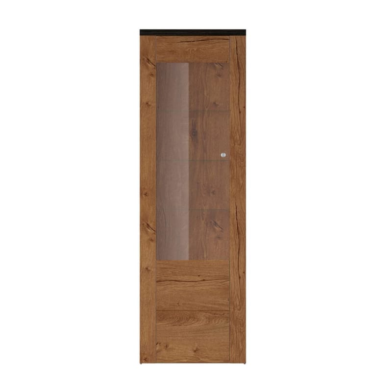 Vitrineskab Larona 1 dør - Lefkas eg, 206 cm - Opbevaring - Skab - Vitrineskabe