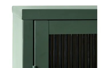 Lazarus Vitrineskab 111x140 cm - Grøn - Opbevaring - Skab - Vitrineskabe