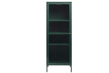 Lazarus Vitrineskab 58x160 cm - Grøn - Opbevaring - Skab - Vitrineskabe