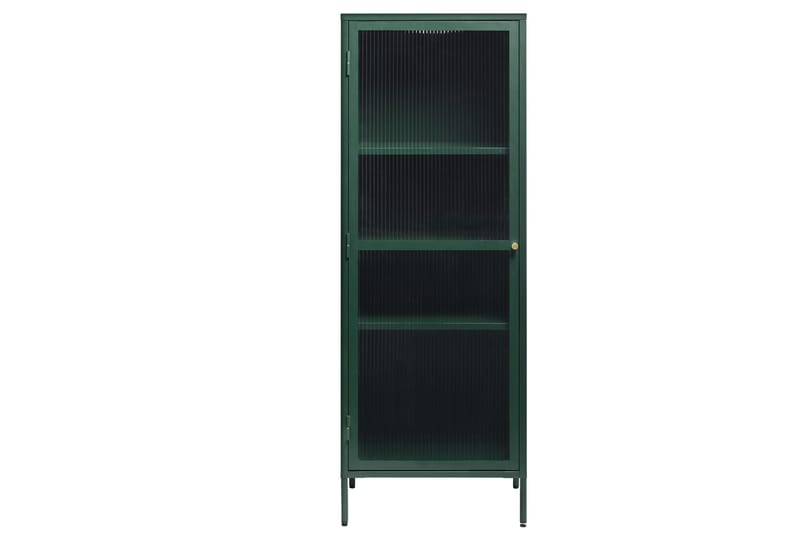 Lazarus Vitrineskab 58x160 cm - Grøn - Opbevaring - Skab - Vitrineskabe