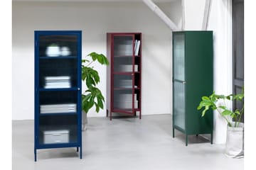 Lazarus Vitrineskab 58x160 cm - Grøn - Opbevaring - Skab - Vitrineskabe