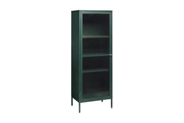 Lazarus Vitrineskab 58x160 cm - Grøn - Opbevaring - Skab - Vitrineskabe