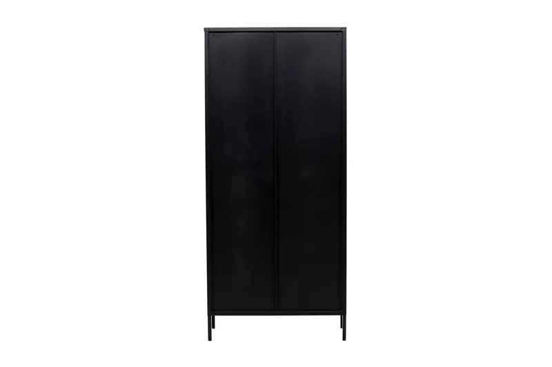 Lima Vitrineskab 80x180 cm - Sort - Opbevaring - Skab - Vitrineskabe