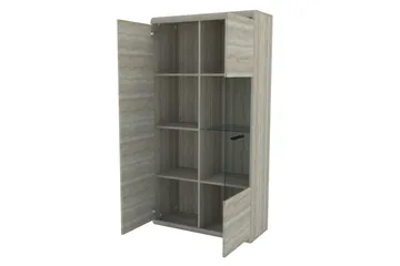 Link Vitrineskab 80x37x158 cm - Opbevaring - Skab - Vitrineskabe