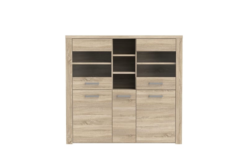 Loannia Vitrineskab 41x146 cm - Brun - Opbevaring - Skab - Vitrineskabe