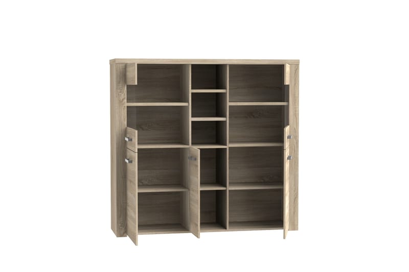 Loannia Vitrineskab 41x146 cm - Brun - Opbevaring - Skab - Vitrineskabe