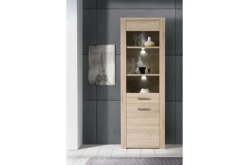 Loannia Vitrineskab 41x67 cm, Brun