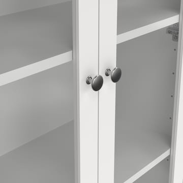 Vitrineskab Madrid med 2 glasdøre 3 skuffer 78x199 cm - Opbevaring - Skab - Vitrineskabe