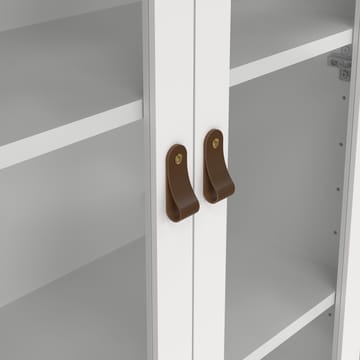 Vitrineskab Madrid med 2 glasdøre 3 skuffer 78x199 cm - Opbevaring - Skab - Vitrineskabe