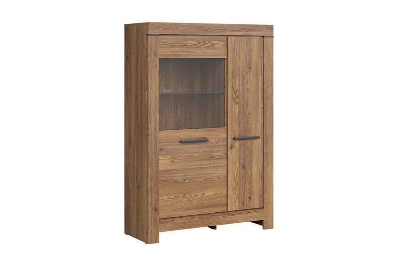 Olender Vitrineskab 101x40 cm - Eg - Opbevaring - Skab - Vitrineskabe