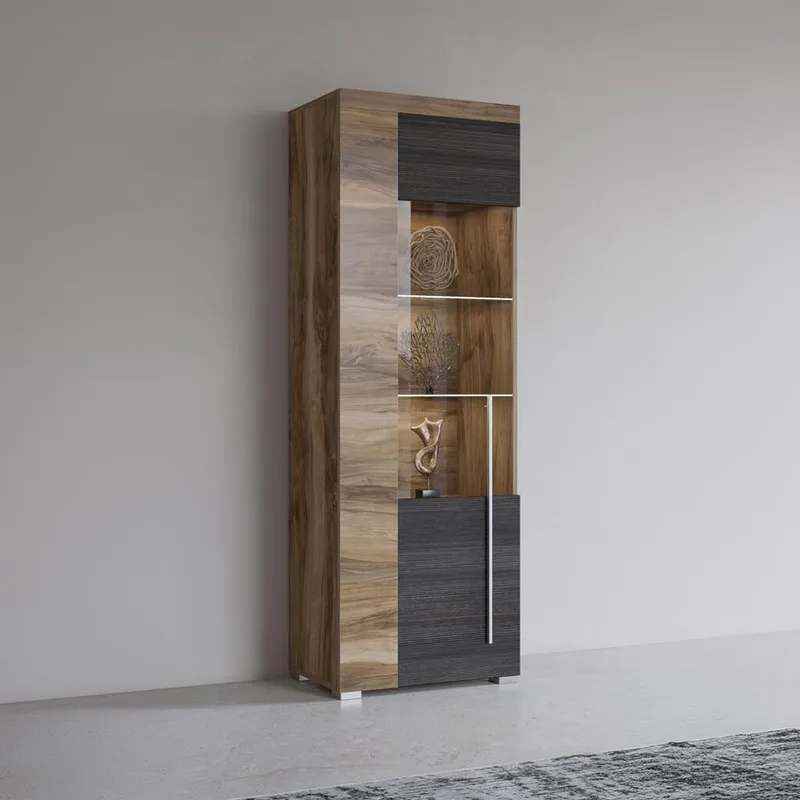 Vitrineskab Roger 1 Dør - Venstre - Opbevaring - Skab - Vitrineskabe