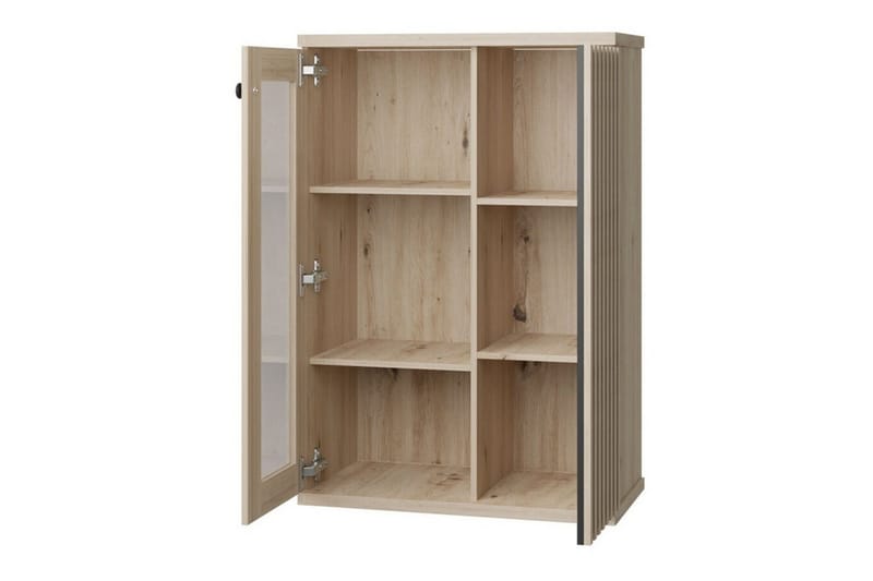 Rosehall Vitrinskåp 132 cm NO_BRAND Black - Opbevaring - Skab - Vitrineskabe