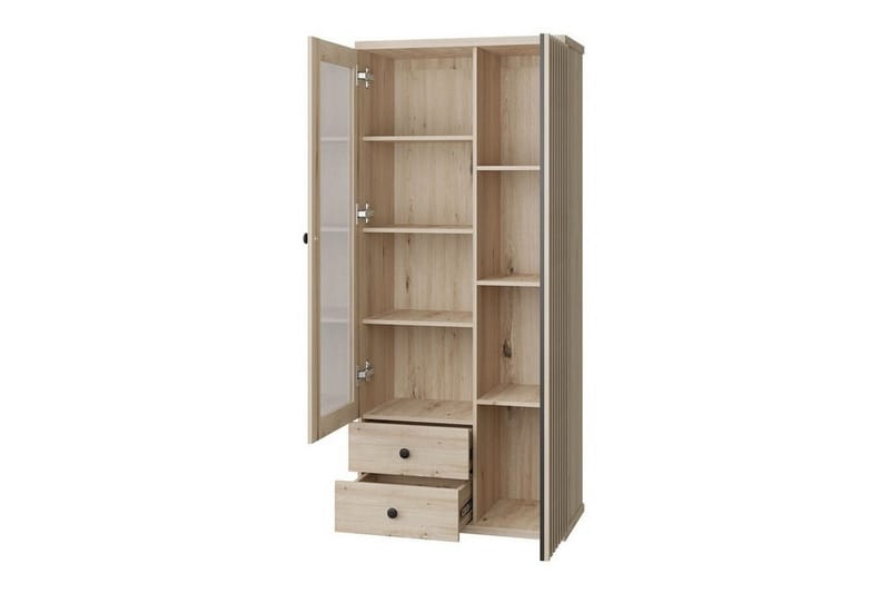 Rosehall Vitrinskåp 191 cm NO_BRAND Black - Opbevaring - Skab - Vitrineskabe