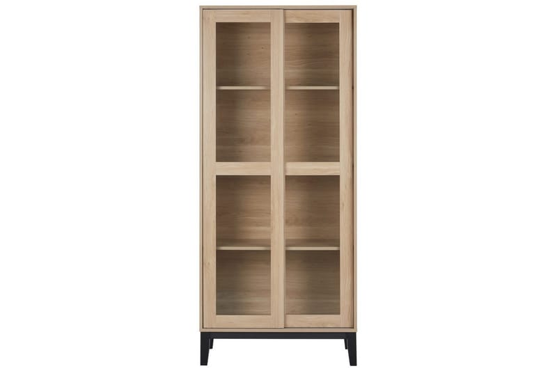 Vitrineskab Rumson Lyse træ - Lyse træ - Opbevaring - Skab - Vitrineskabe