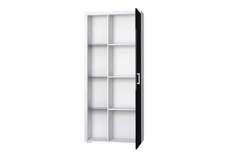 Samba Vitrineskab 90x35x203 cm - Hvid - Opbevaring - Skab - Vitrineskabe