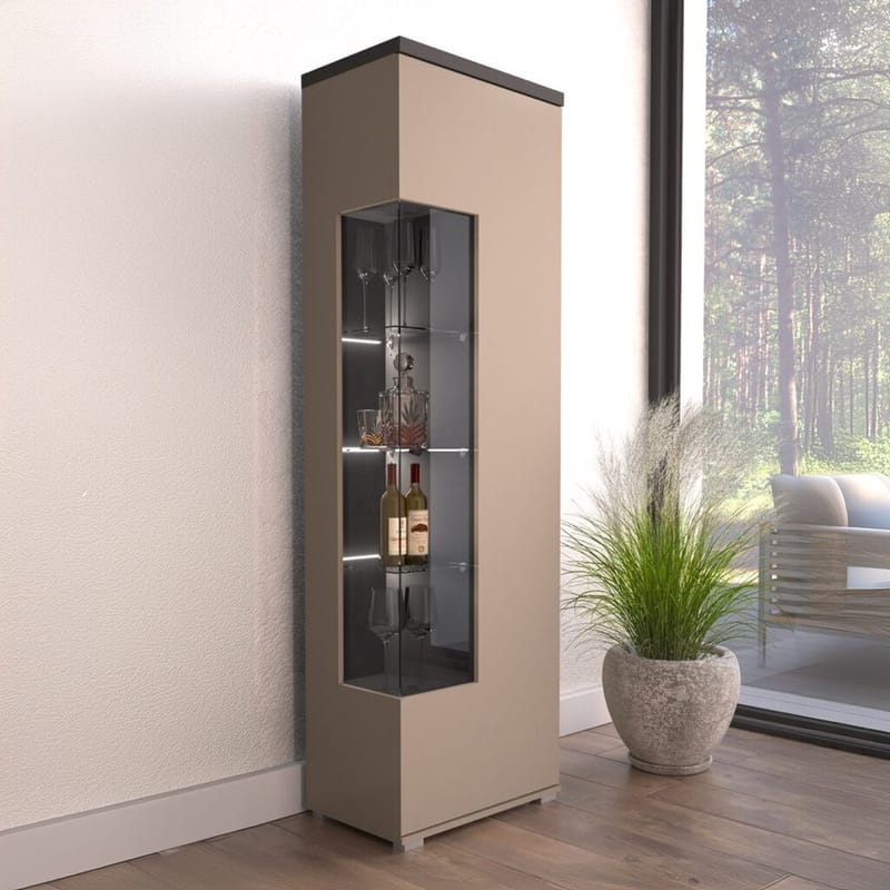 Vitrineskab Serio 1 dør venstre/højre - Opbevaring - Skab - Vitrineskabe