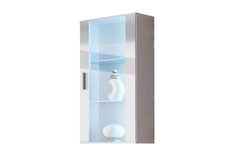 Soho Vitrineskab 60x29x115,5 cm - Hvid - Opbevaring - Skab - Vitrineskabe