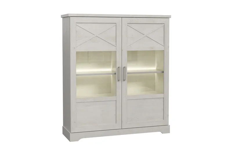 Svetis Vitrineskab 42x133 cm, Hvid