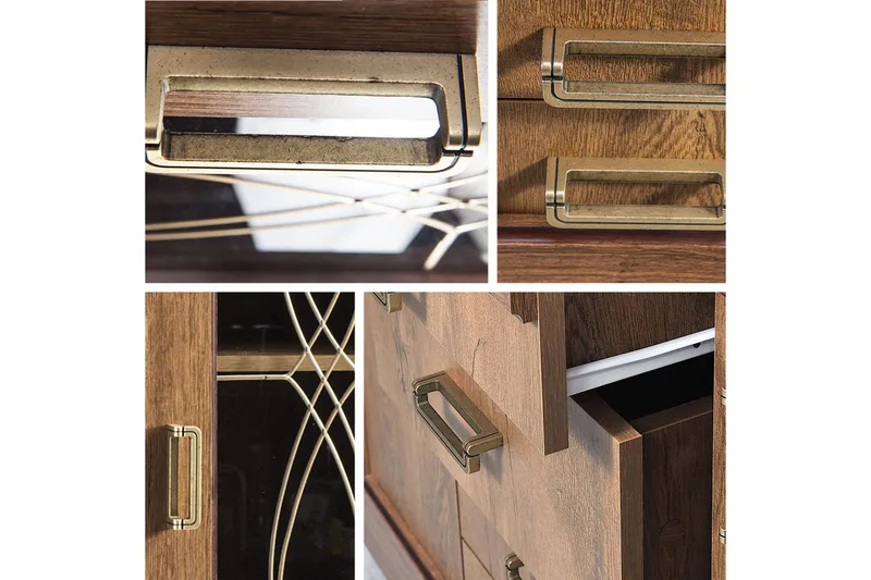 Tadeusz Vitrineskab 140x44x110 cm - Opbevaring - Skab - Vitrineskabe