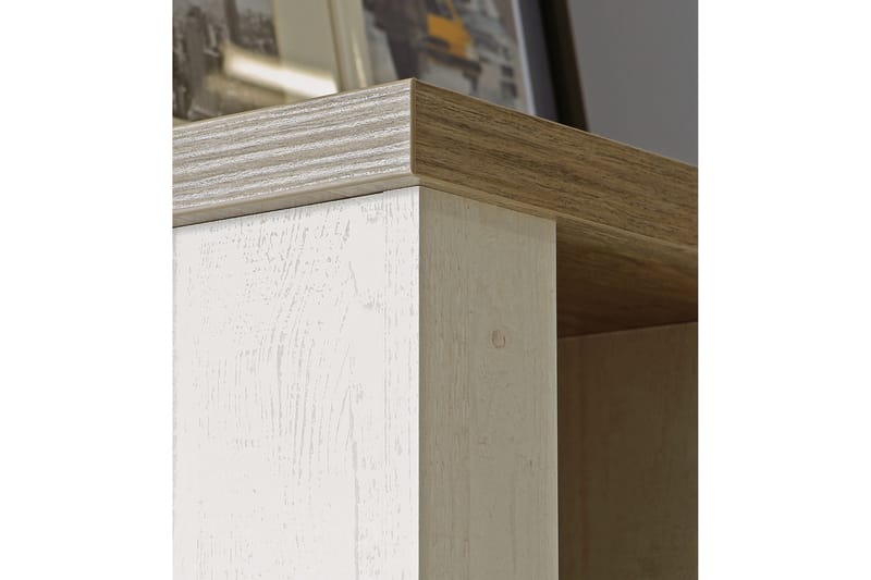 Talebi Skænk 41x110 cm - Brun / hvid - Opbevaring - Skab - Vitrineskabe