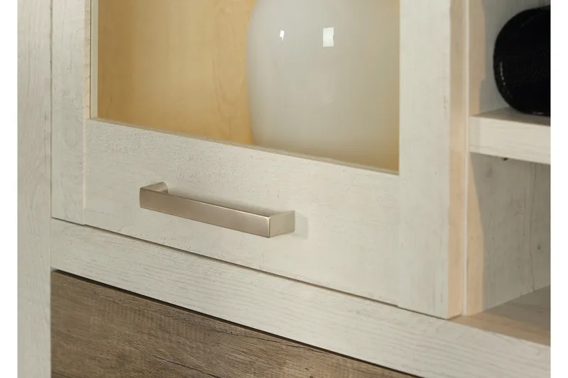 Talebi vitrineskab 41x108 cm - Brun / hvid - Opbevaring - Skab - Vitrineskabe