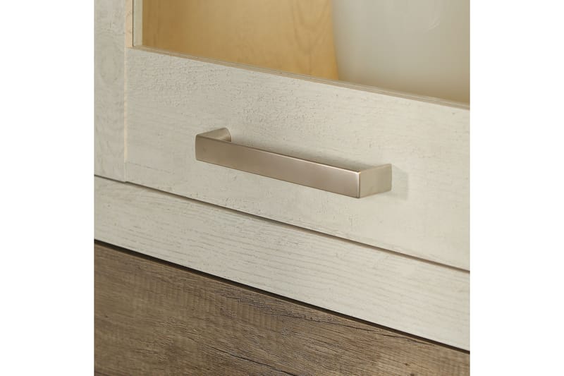 Talebi vitrineskab 41x71 cm - Brun / hvid - Opbevaring - Skab - Vitrineskabe