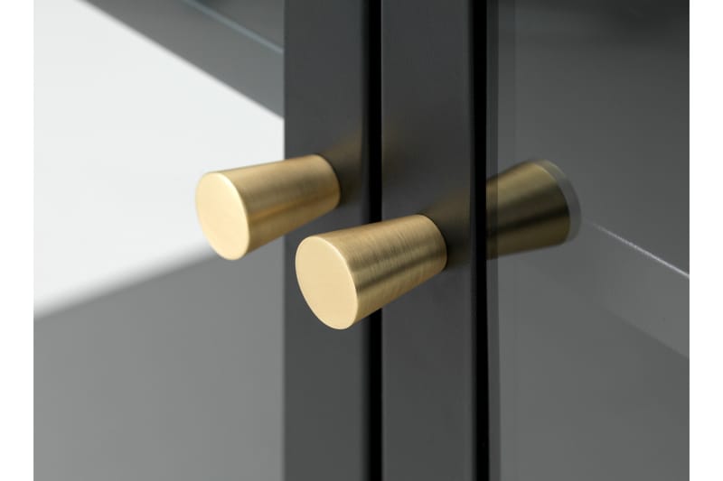 Umbri Vitrineskab 90 cm - Sort - Opbevaring - Skab - Vitrineskabe