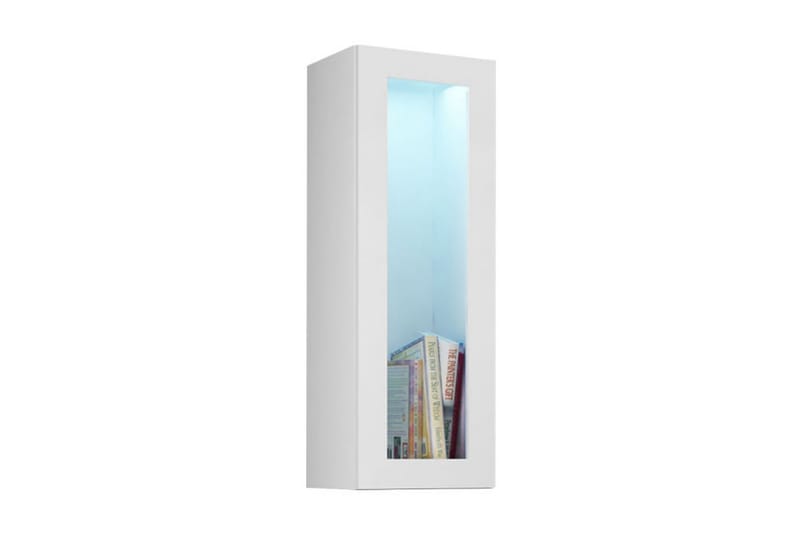 Vigo Vitrineskab 35x32x90 cm - Hvid - Opbevaring - Skab - Vitrineskabe
