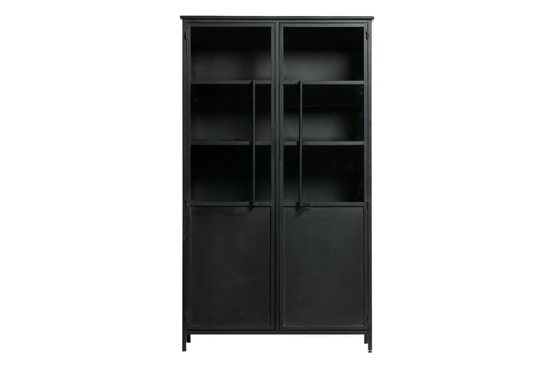Villie Skab 99x170 cm - Sort - Opbevaring - Skab - Vitrineskabe