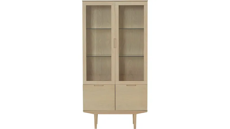 Vitrine Falmar med 4 Døre, Hvidpigmenteret