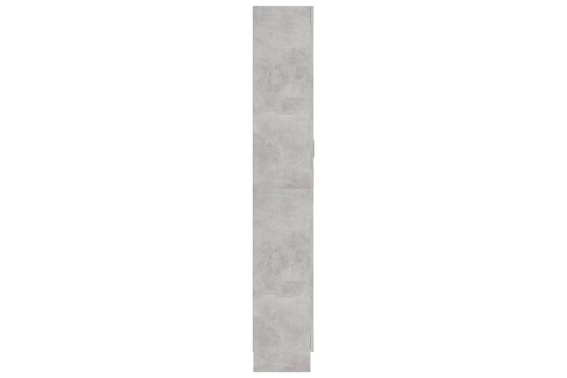 vitrineskab 82,5x30,5x185,5 cm spånplade betongrå - Grå - Opbevaring - Skab - Vitrineskabe