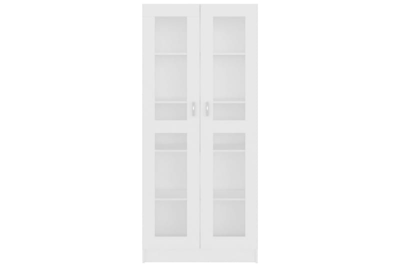vitrineskab 82,5x30,5x185,5 cm spånplade hvid - Hvid - Vitrineskabe