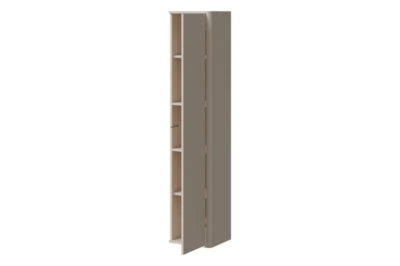 Zalricus Vitrinskåp 36x164 cm - Beige - Opbevaring - Skab - Vitrineskabe